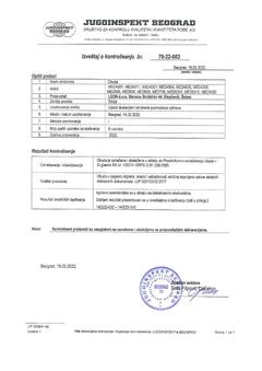 Strana 2: Izveštaj o kontrolisanju br. 79-22-002, Jugoinspekt Beograd, 18. februar 2022.